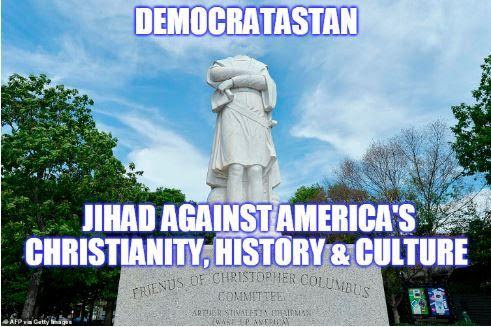 democrat enemy statue