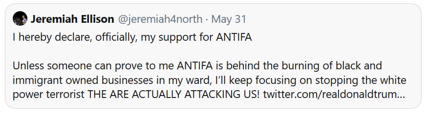 ellison son antifa