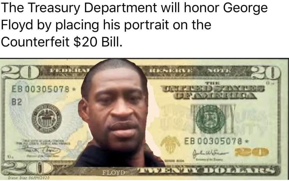 george floyd 20 dollar