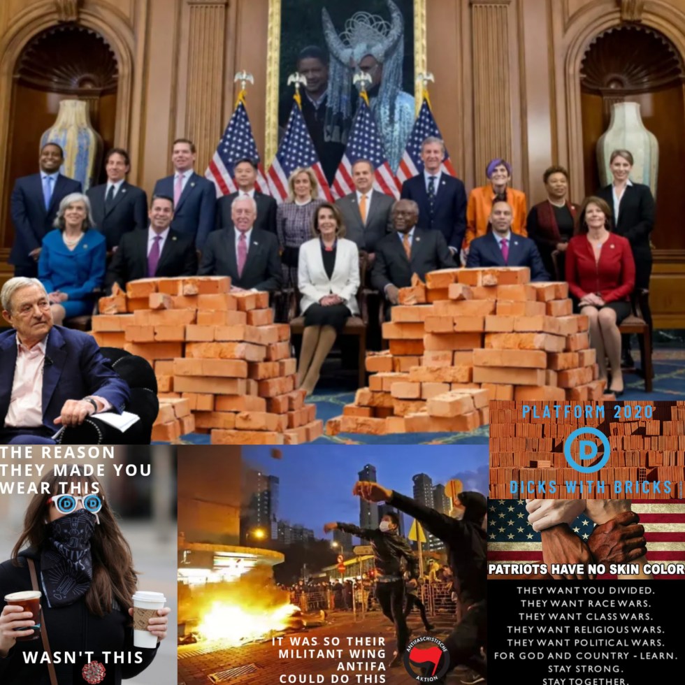 george soros pelosi democrats bricks