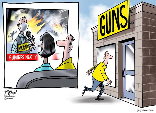 guns suburbs