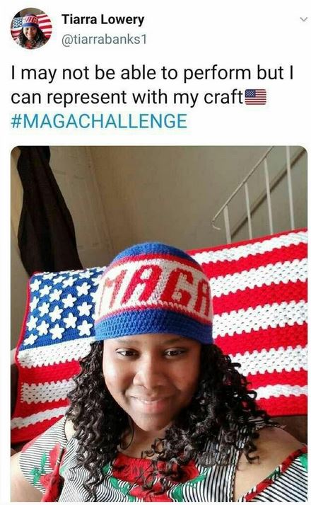 maga crochet tiarra lowery