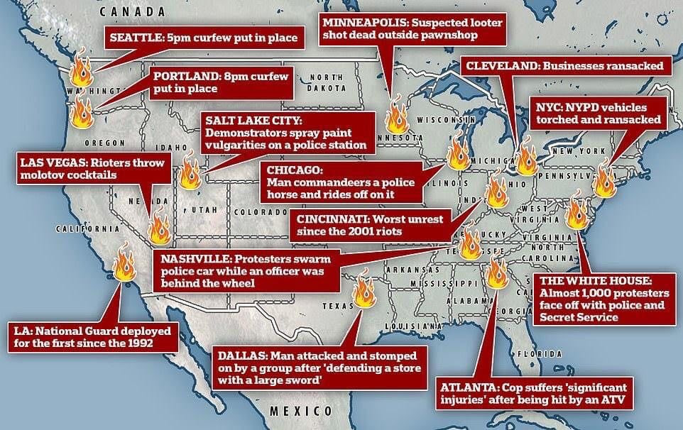 map of protests