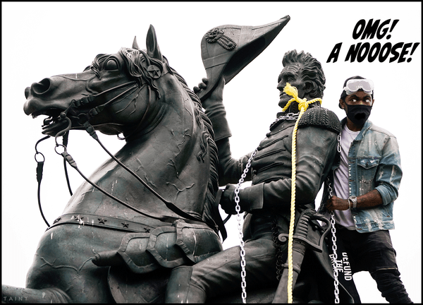 noose on statue
