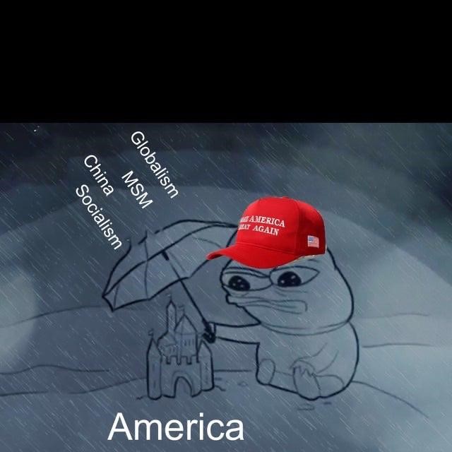 pepe maga rain globalism