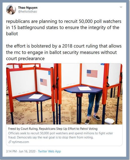 poll watchers