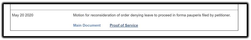 proof of service
