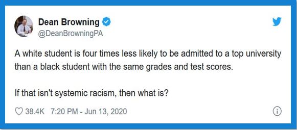racism white student