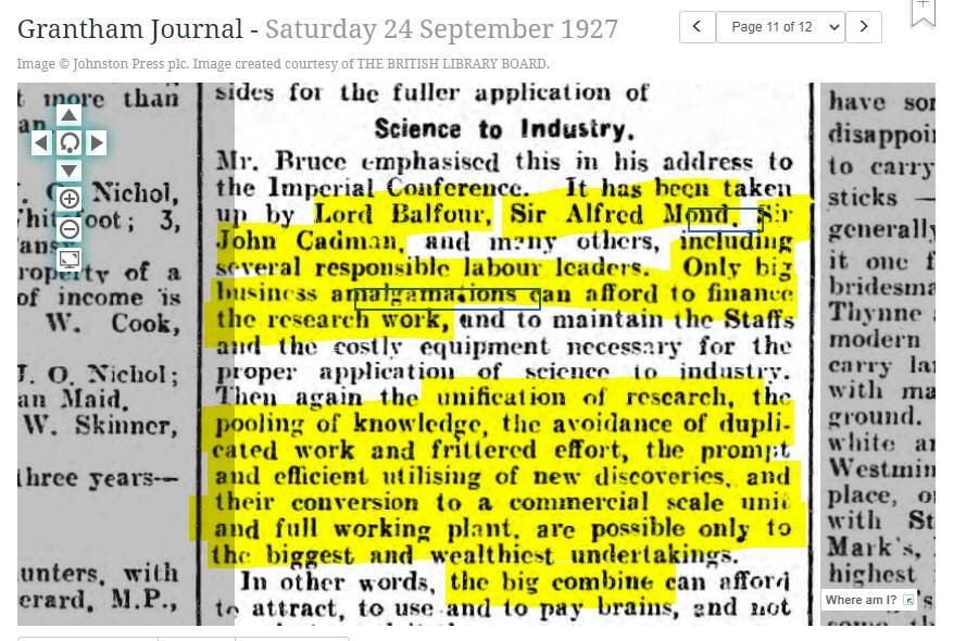 science to industry