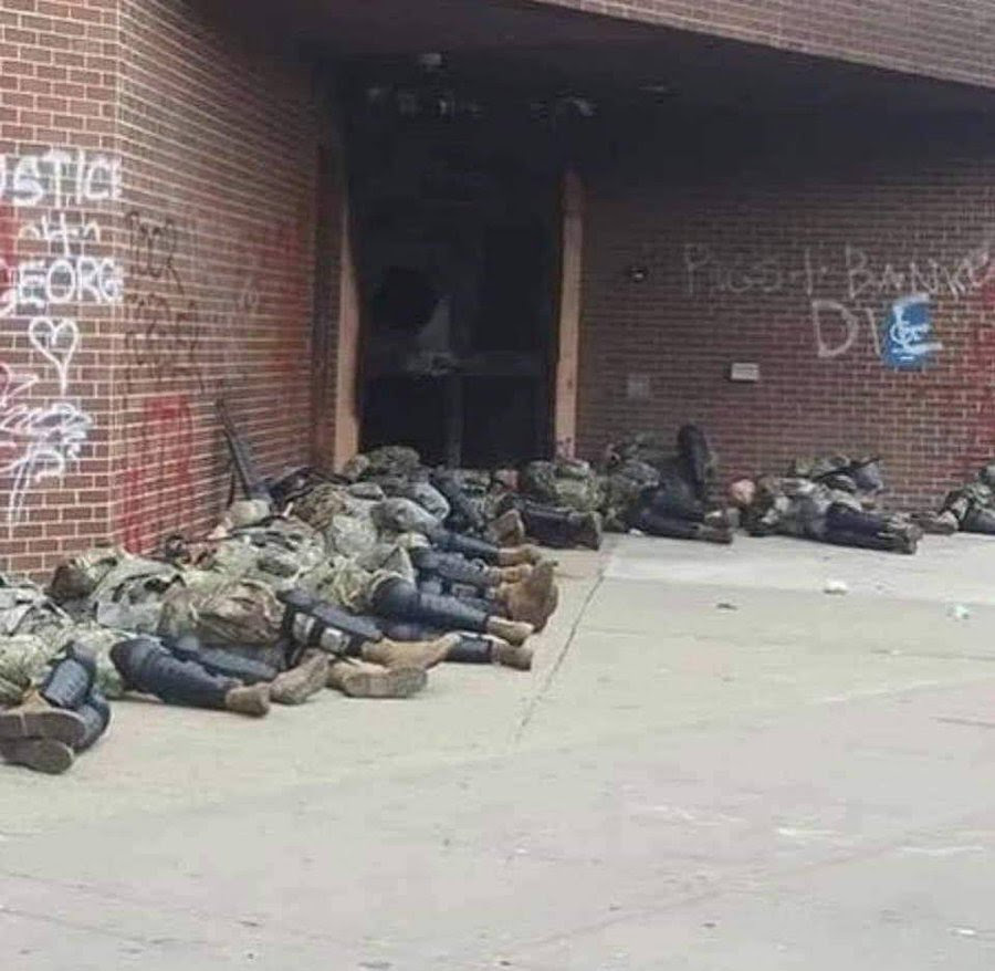 soldiers sleeping