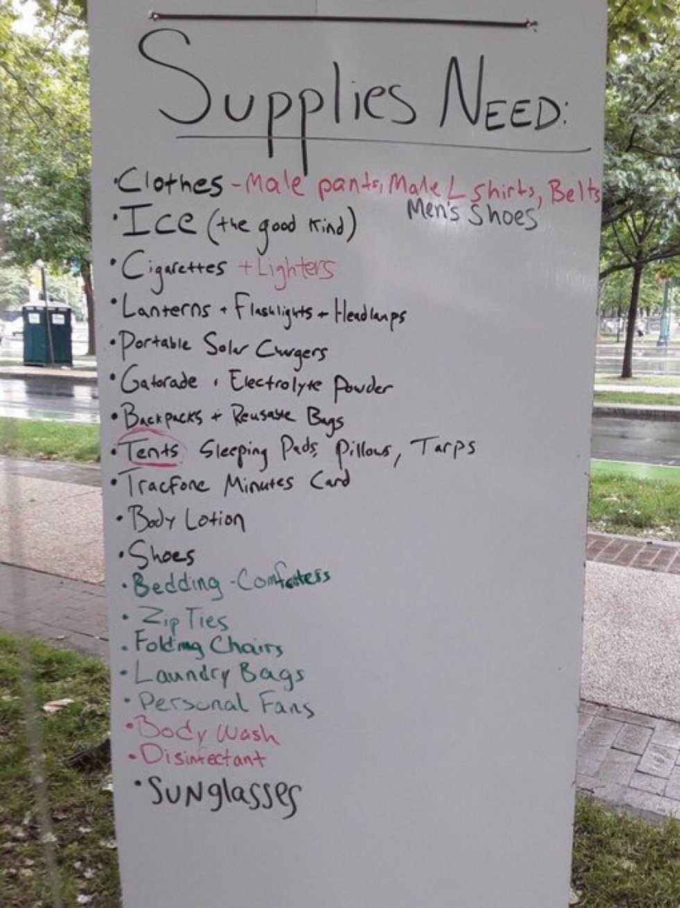 supplies needed