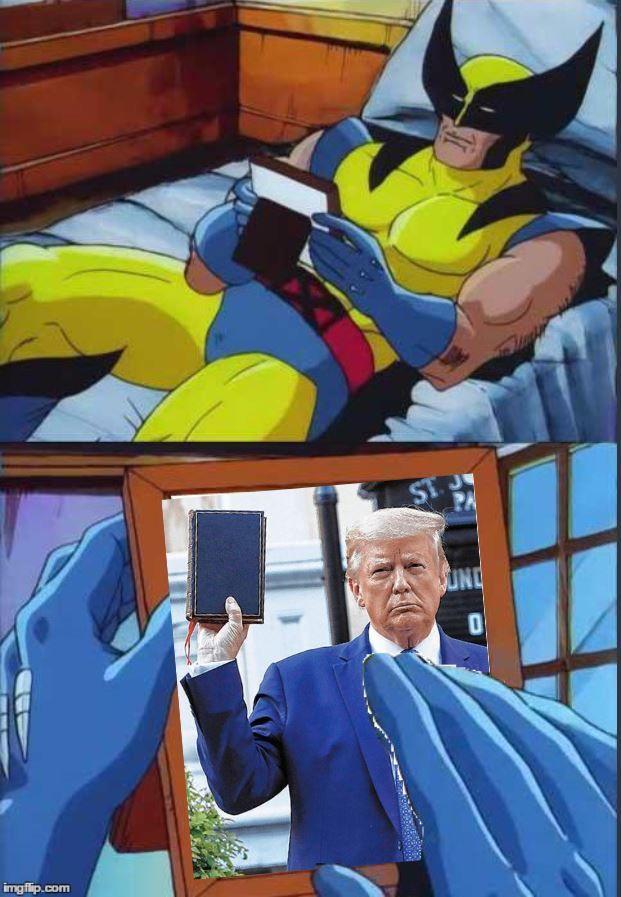 trump bible superhero
