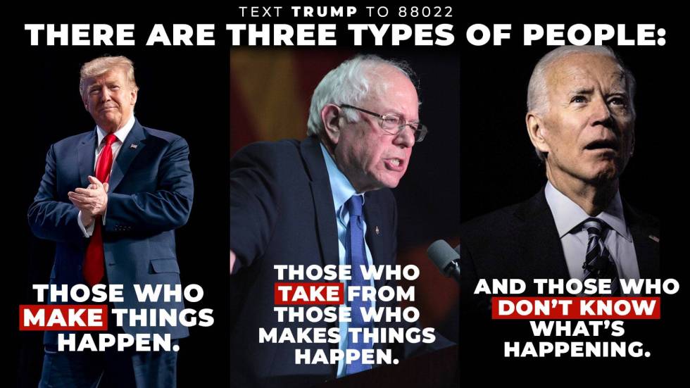 trump biden sanders
