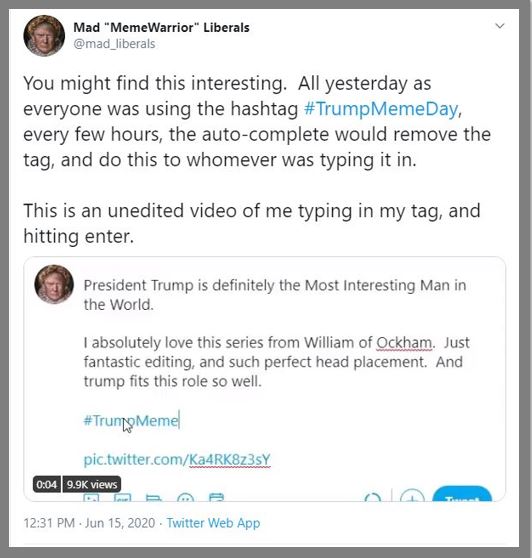trump meme hashtag