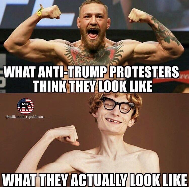 trump protest antifa