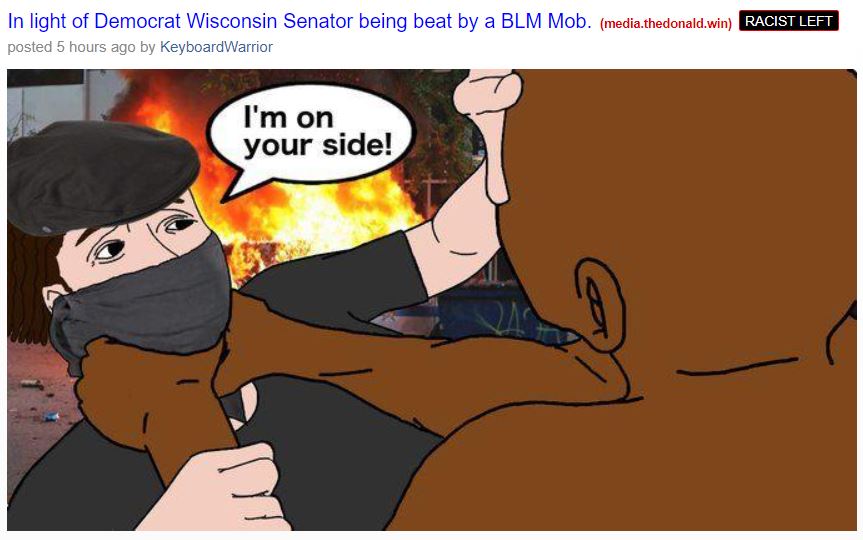 wisconsin senator blm