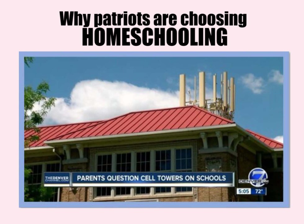 Homeschooling 5g cell tower