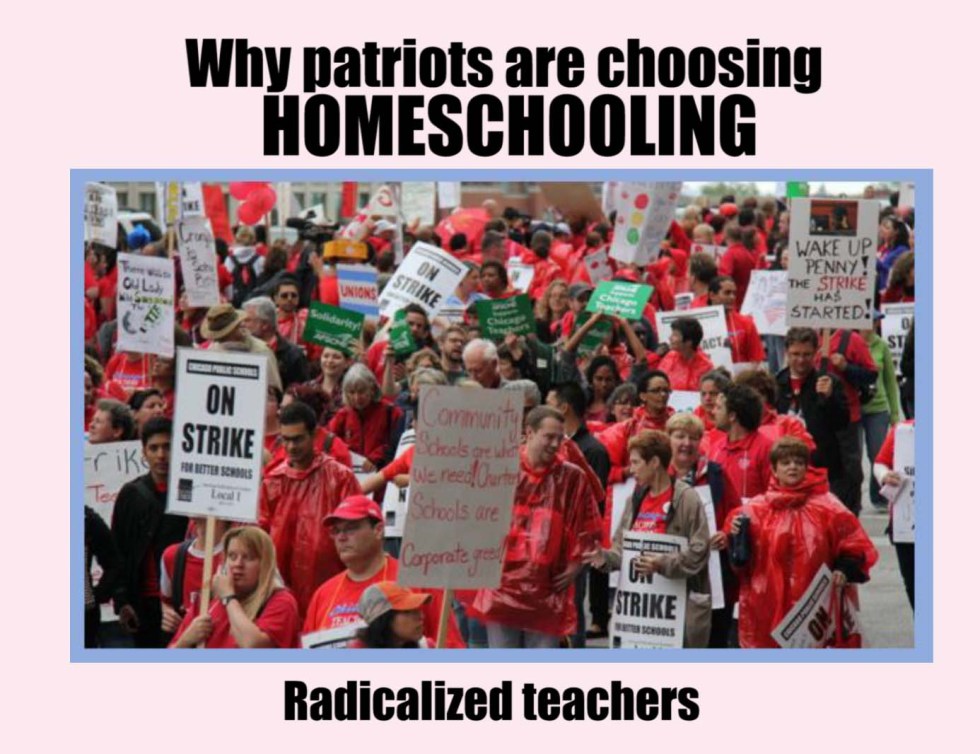 Homeschooling radicalized teachers
