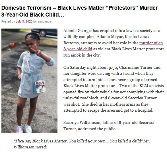 blm kill young girl