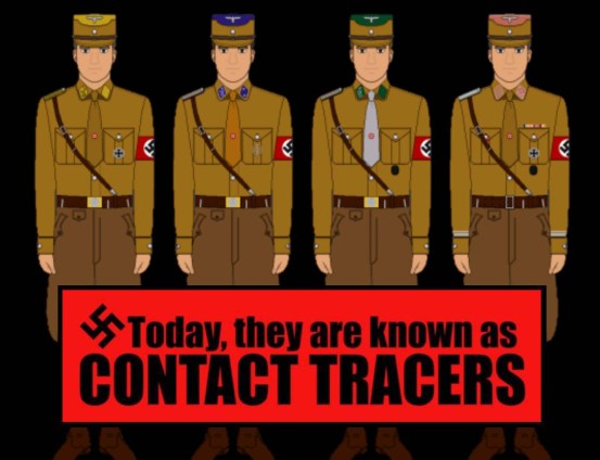 brown shirt contact tracer