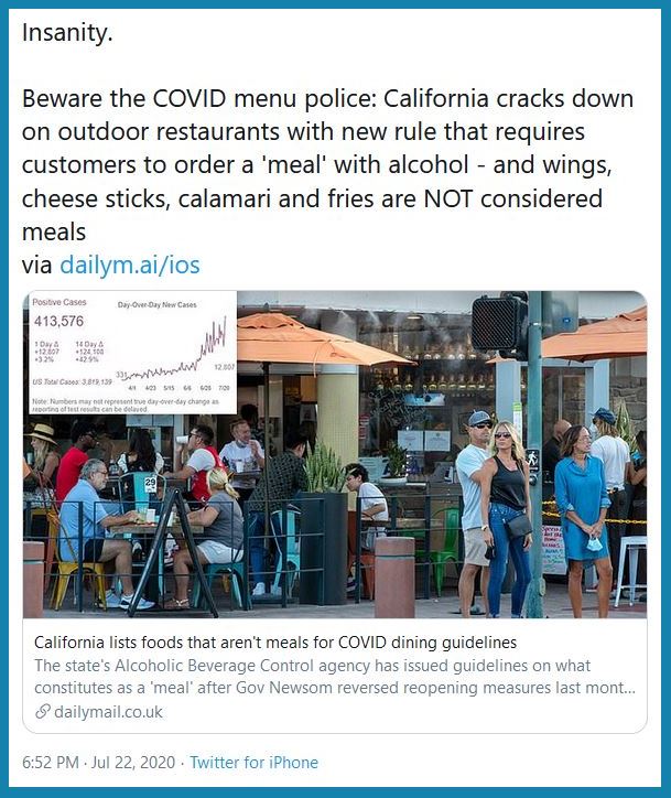 california menu