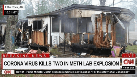 corona virus meth explosion