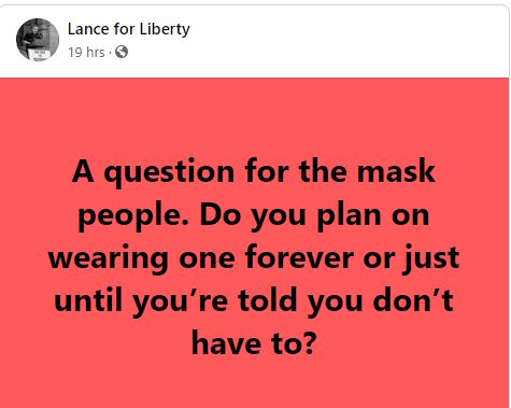 face mask question
