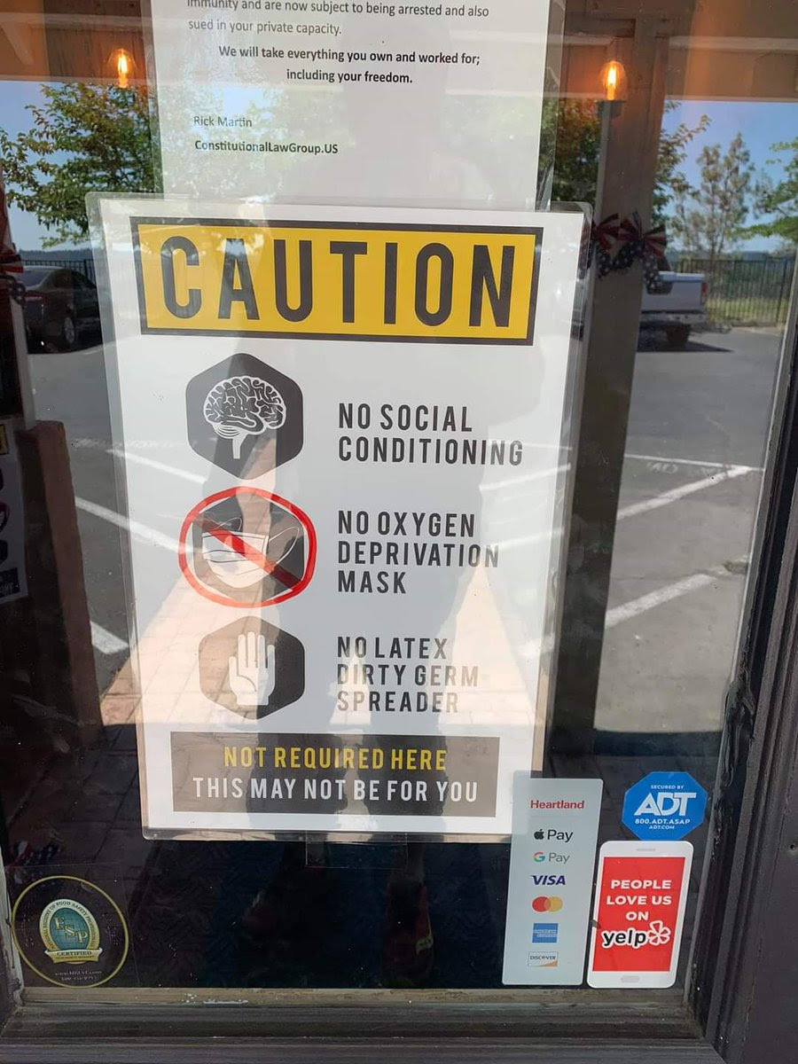 face mask sign