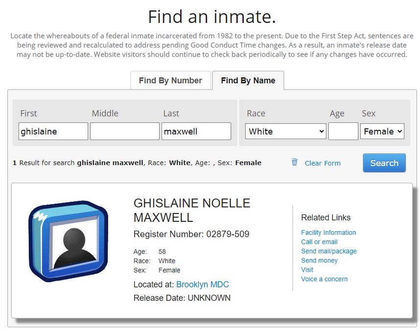 find an inmate