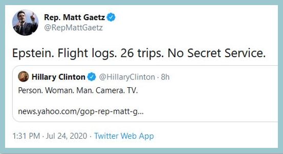 gaetz clinton