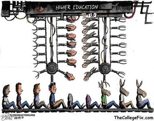 higher education indoctrination