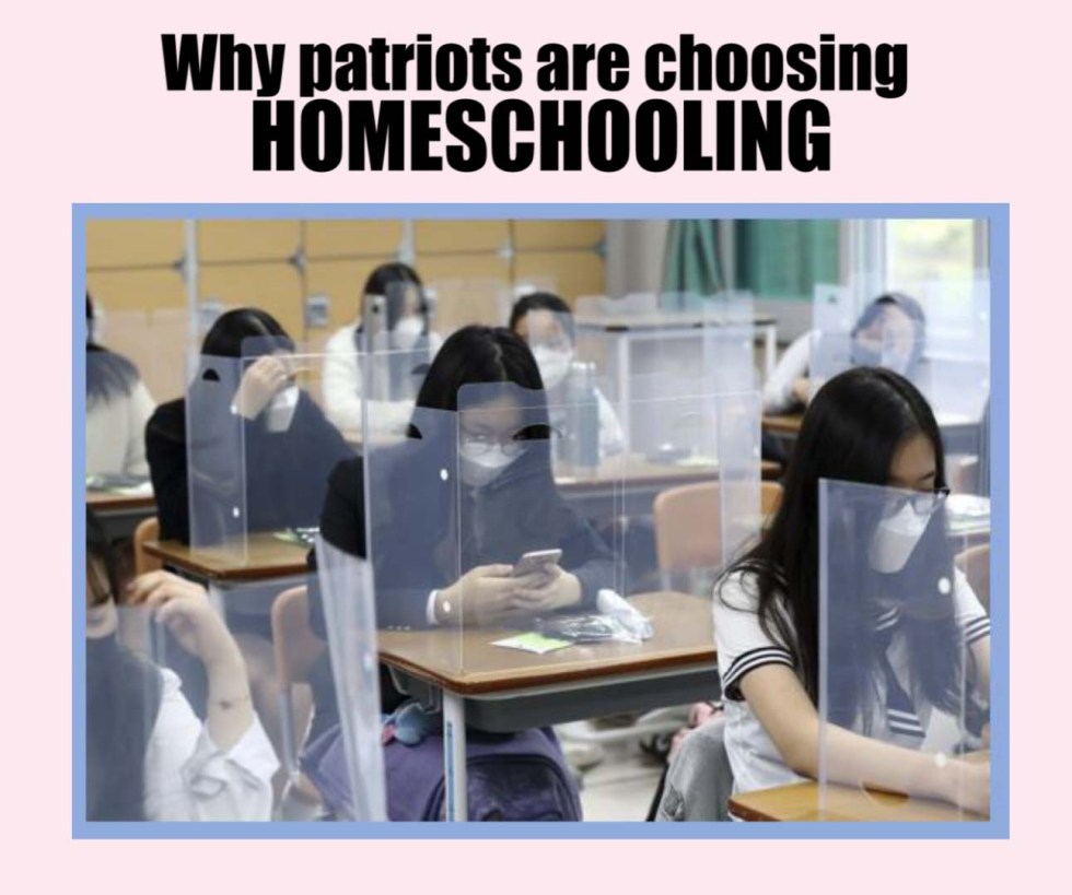 homeschool classrom plexiglass