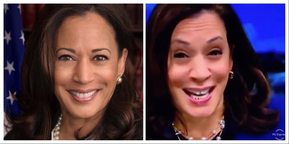 kamala harris before after