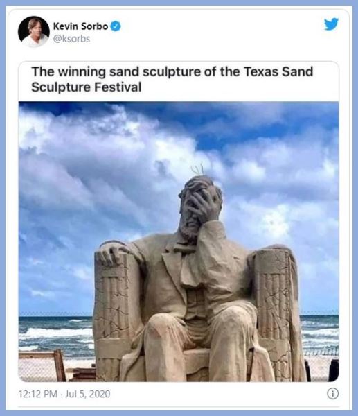 lincoln sand sculpture