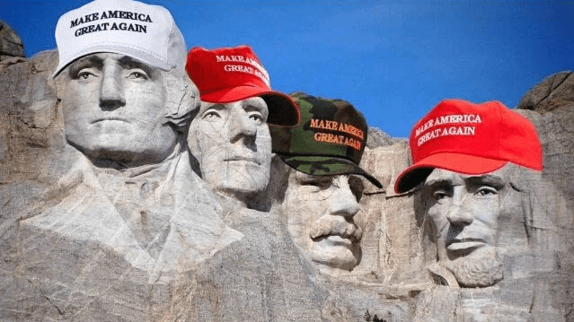maga hat mt rushmore