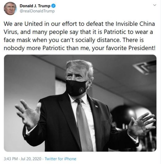 mask trump