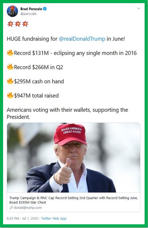 parscale campaign money