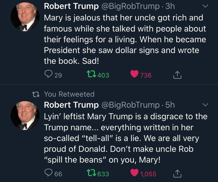 robert trump mary