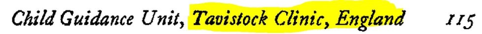 tavistock clinic