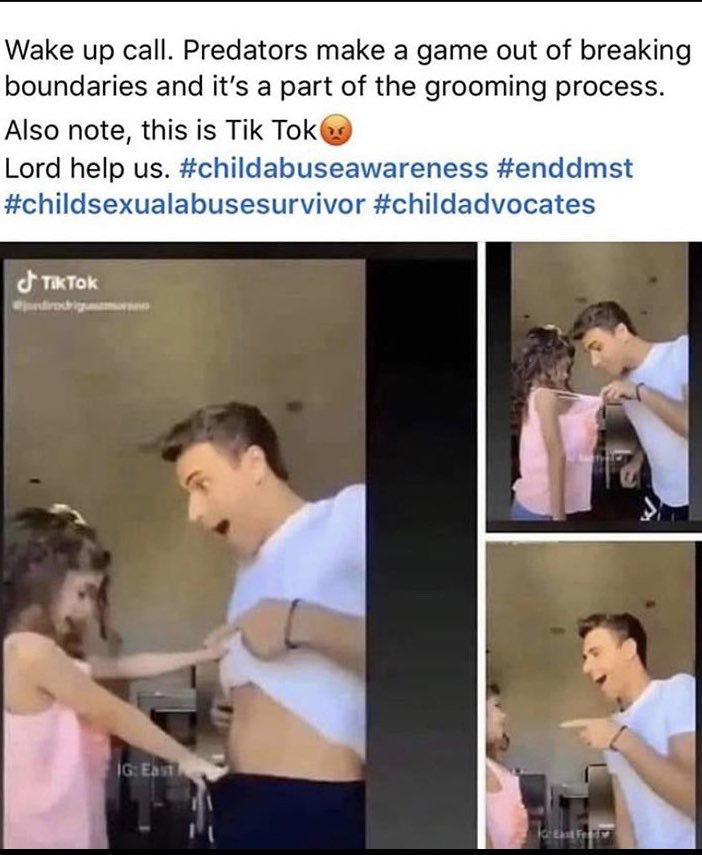 tik tok grooming pedophilia