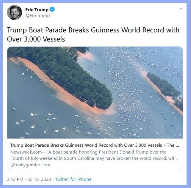 trump boat parade