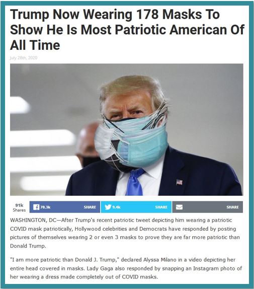 trump covid face mask