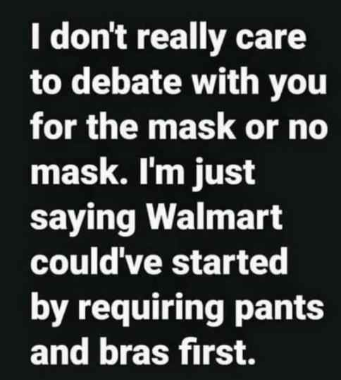 walmart bra pants mask