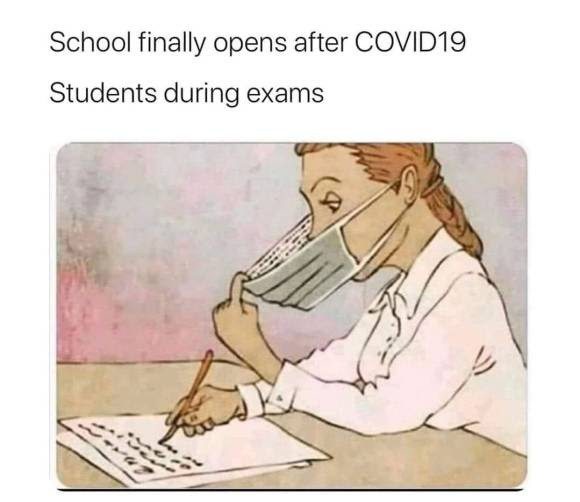 covid face mask cheating