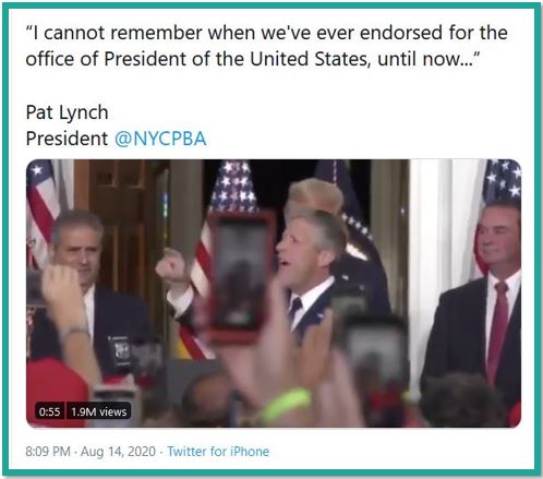 endorse trump new york police