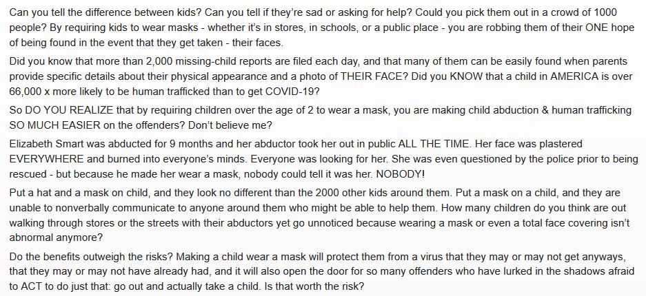 face masks for children