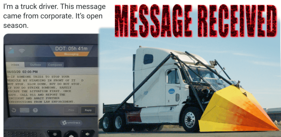 message for truckers