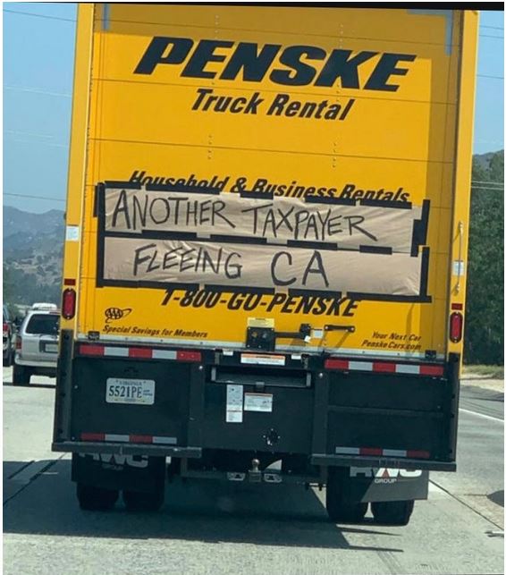 penske truck moving california