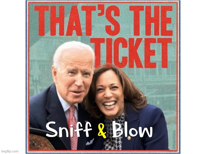 sniff blow harris biden