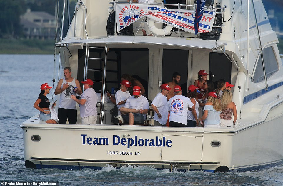team deplorable trump boat